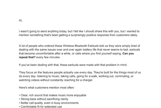 write sales copy that turns visitors into customers